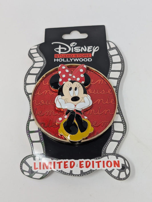 Minnie Mouse Cursive Cutie DSSH Disney Studio Store Hollywood Large LE Pin