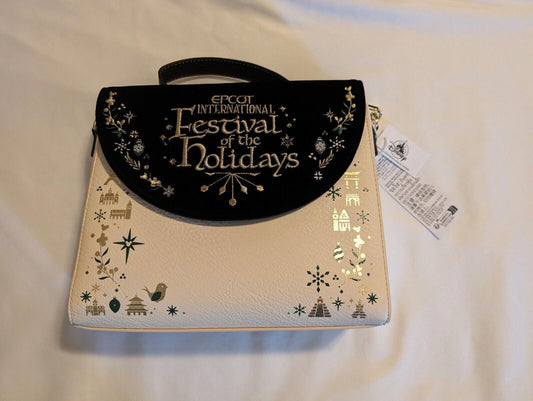 2023 Epcot International Festival Of The Holidays Loungefly Crossbody Bag Purse