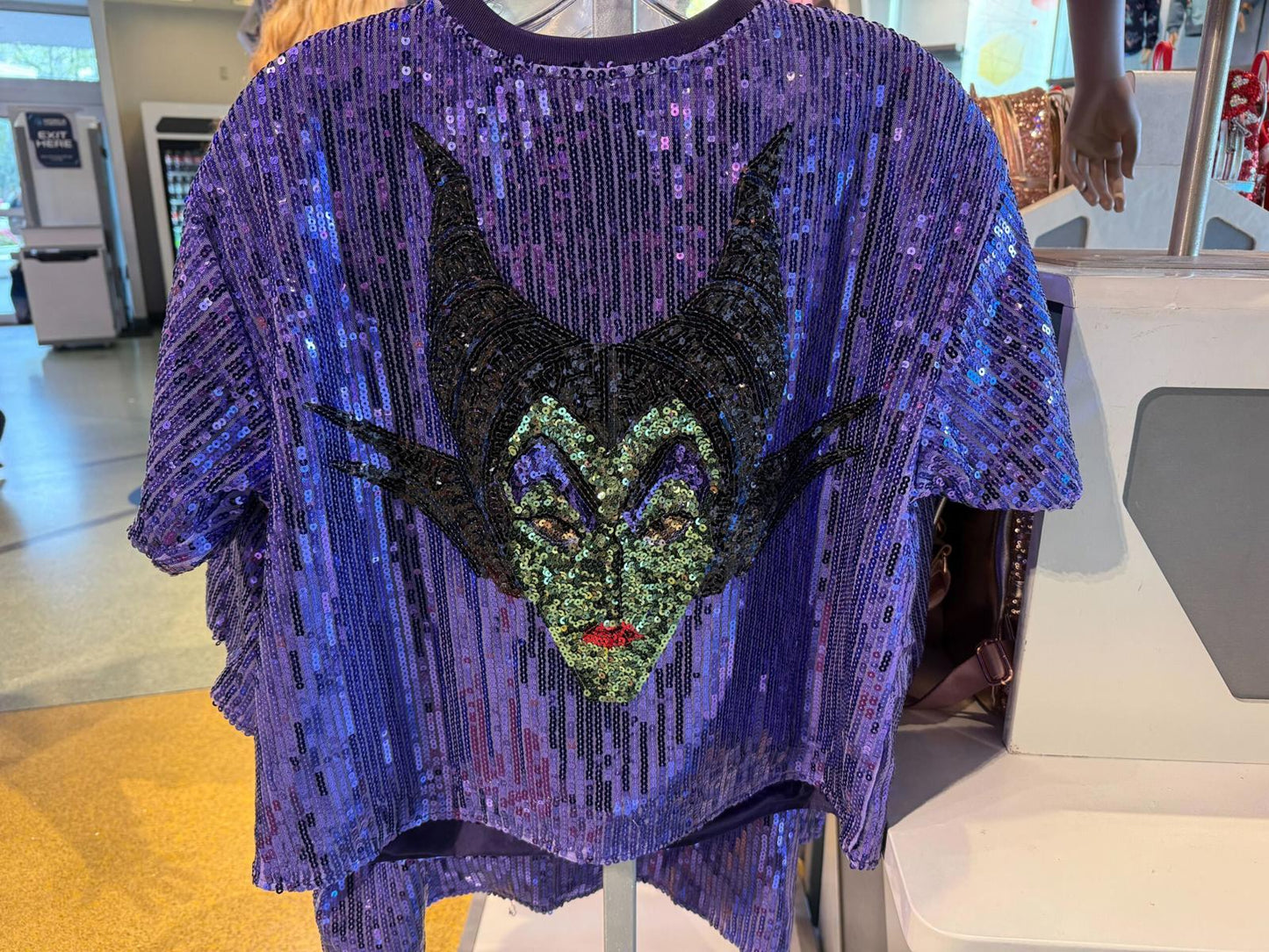 Maleficent Disney Her Universe Sequined Top T-Shirt