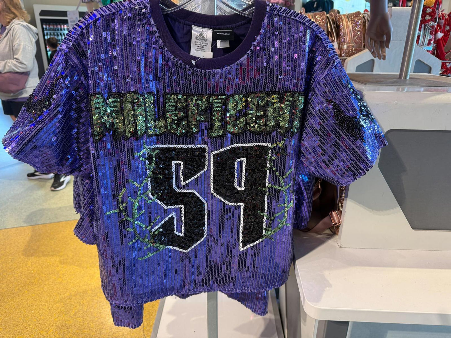 Maleficent Disney Her Universe Sequined Top T-Shirt