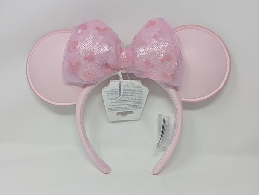 Pink Mickey Icon Minnie Mouse Bow Ears Headband Disney Parks