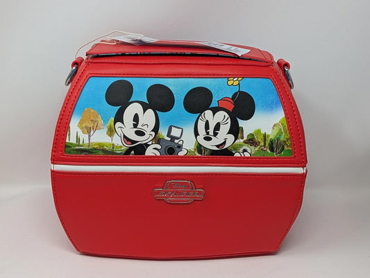 Mickey Minnie Mouse Skyliner Gondola Car Disney Loungefly Purse Crossbody Bag