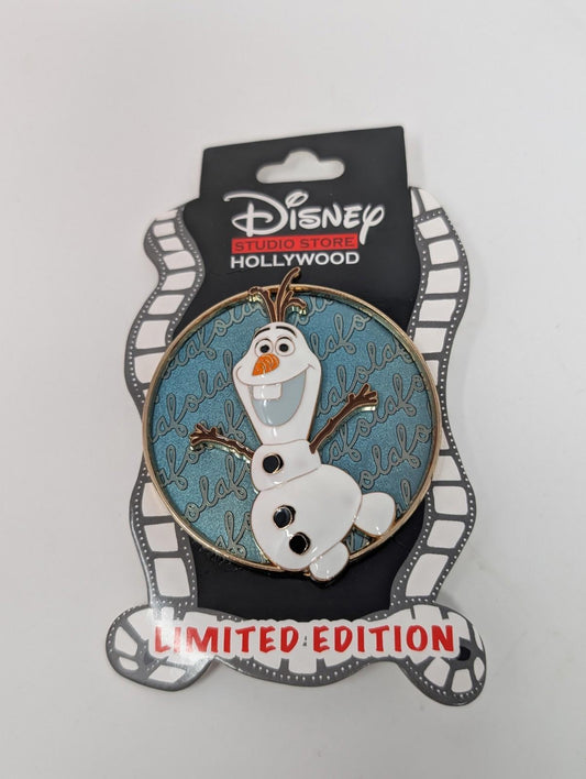 Olaf Frozen Cursive Cutie DSSH Disney Studio Store Hollywood Large LE Pin