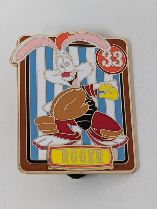 DSSH Who Framed Roger Rabbit Baseball Card Catcher 33 LE 300 Disney Pin