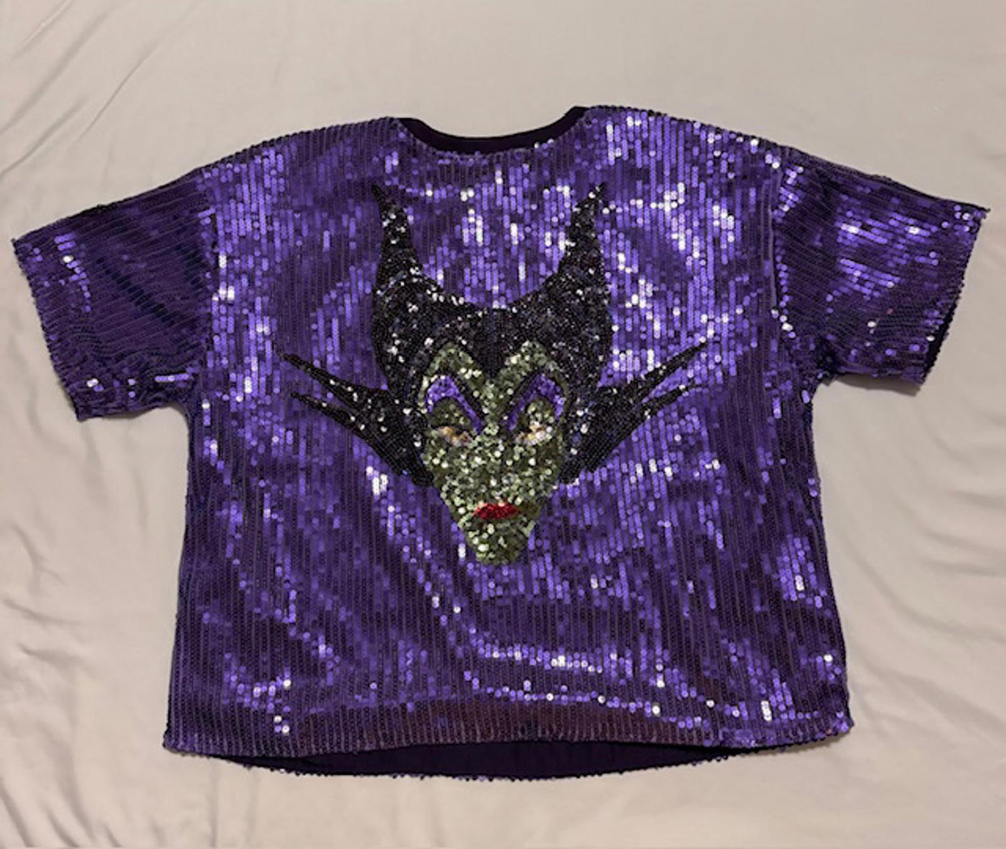 Maleficent Disney Her Universe Sequined Top T-Shirt